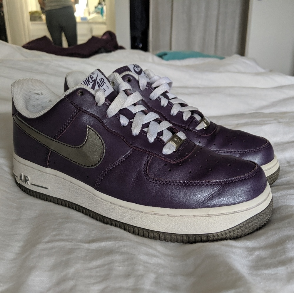 Nike Air Force 1 Low Purple Silver Women's 8